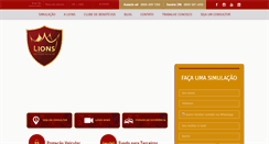 Desktop Screenshot of lionsprotecaoveicular.com.br